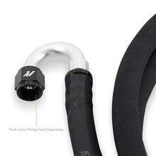 Load image into Gallery viewer, Mishimoto Push Lock Hose, Black, -8AN, 240in Length - Side View