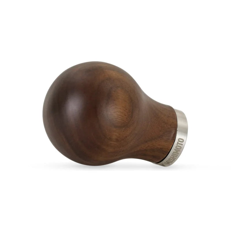 Mishimoto Round Steel Core Wood Shift Knob - Walnut - Back View