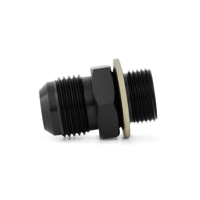 Mishimoto Sandwich Plate Fitting M20 x -10AN Black - Side View