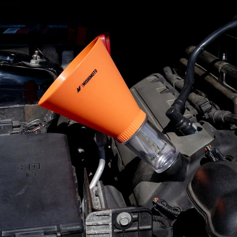 Mishimoto Screw On Oil Funnel Full Kit - Side View
