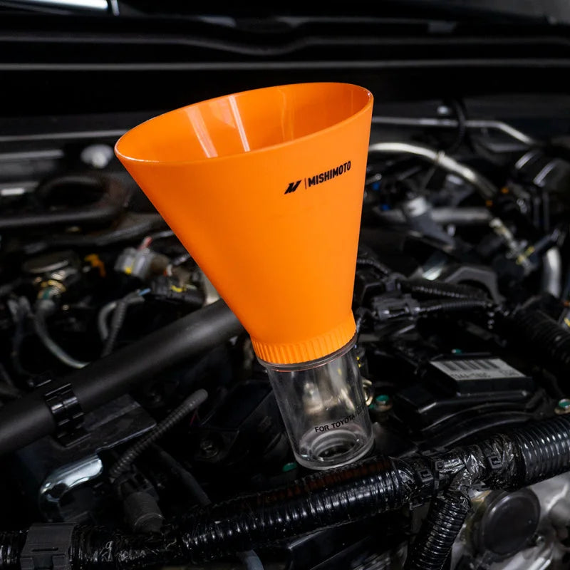 Mishimoto Screw On Oil Funnel Toyota/Lexus Kit - Installation View