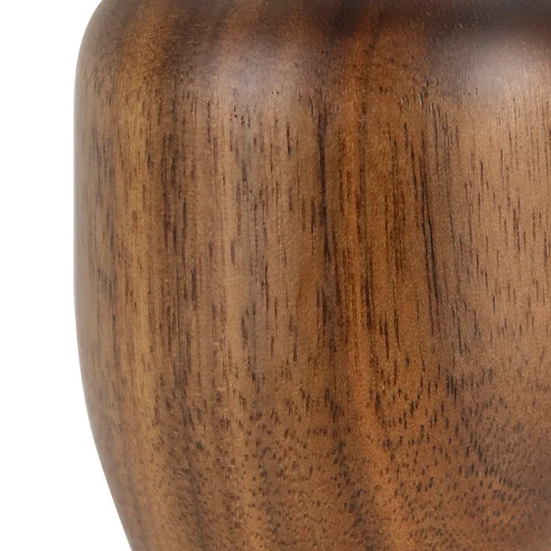 Mishimoto Short Steel Core Wood Shift Knob - Walnut - Back View