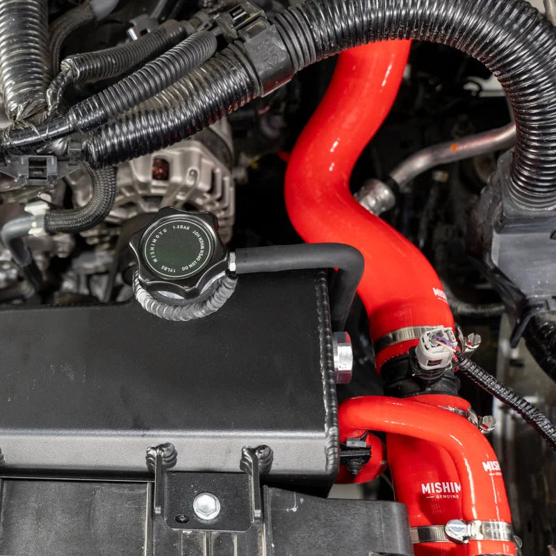 Mishimoto Silicone Coolant Hose Kit - AT - Blue fits Toyota Tacoma / 2024-2025 Toyota Tacoma LIMITED - Installation View