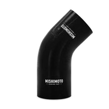 Load image into Gallery viewer, Mishimoto Silicone Reducer Coupler 45 Degree 2in to 2.5in - Black - Main Product View