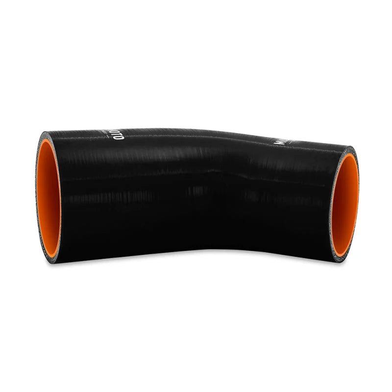 Mishimoto Silicone Reducer Coupler 45 Degree 2in to 2.5in - Black - Side View