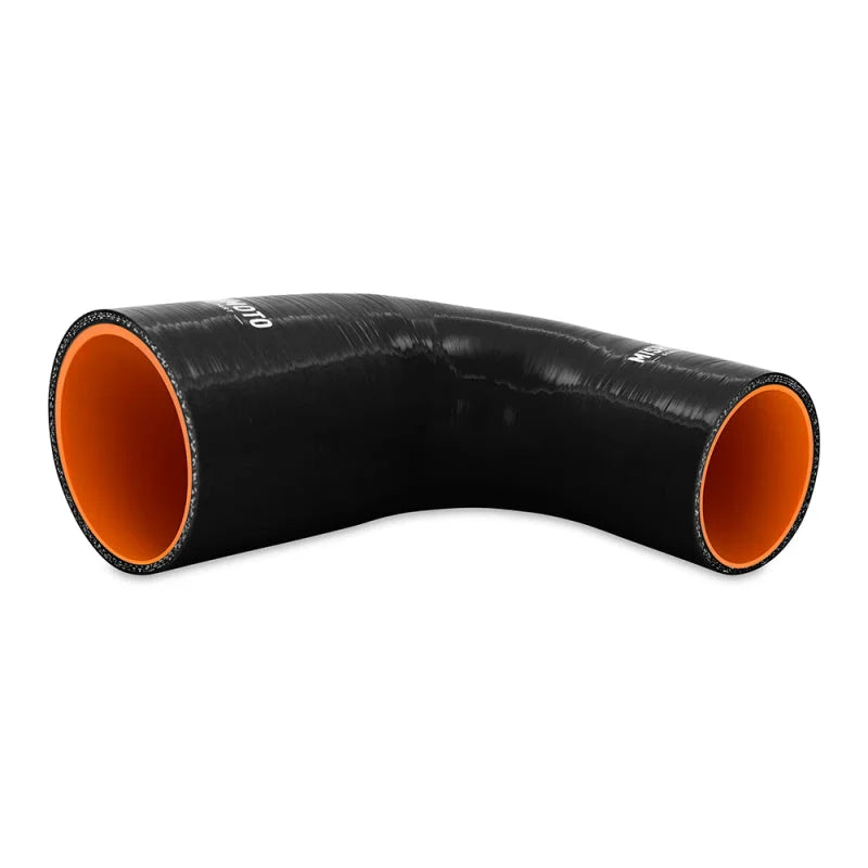 Mishimoto Silicone Reducer Coupler 90 Degree 2.5in to 3in - Black - Detail View