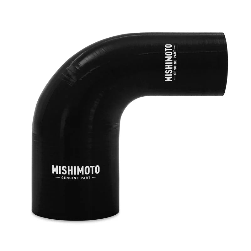 Mishimoto Silicone Reducer Coupler 90 Degree 2in to 3in - Black - Main Product View