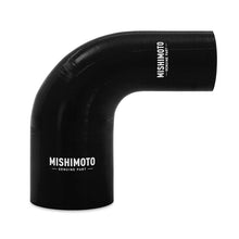 Load image into Gallery viewer, Mishimoto Silicone Reducer Coupler 90 Degree 2in to 3in - Black - Main Product View