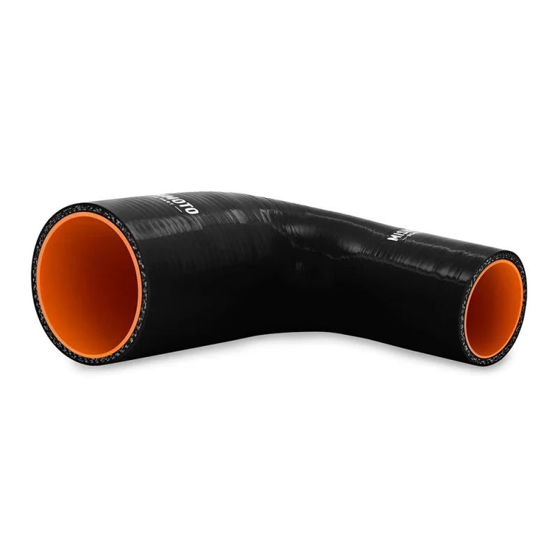 Mishimoto Silicone Reducer Coupler 90 Degree 2in to 3in - Black - Side View
