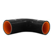 Load image into Gallery viewer, Mishimoto Silicone Reducer Coupler 90 Degree 3in to 3.25in - Black - Side View