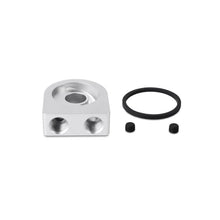Load image into Gallery viewer, Mishimoto Silver M20 Oil Sandwich Plate - Main Product View