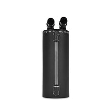 Load image into Gallery viewer, Mishimoto Small Aluminum Oil Catch Can - Wrinkle Black - Back View