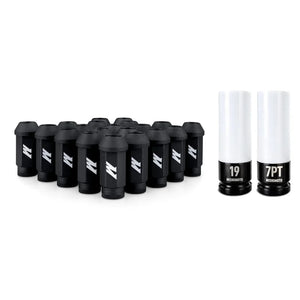 Mishimoto Steel Locking Lug Nuts M14x1.5 20pc Set Black - Main Product View