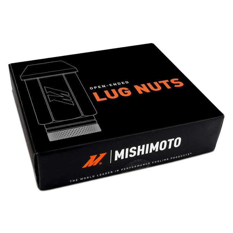 Mishimoto Steel Locking Lug Nuts M14x1.5 20pc Set Black - Back View