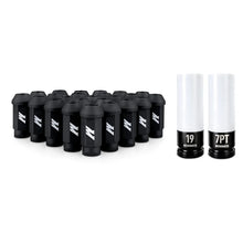 Load image into Gallery viewer, Mishimoto Steel Locking Lug Nuts M14x1.5 24pc Set Black - Main Product View