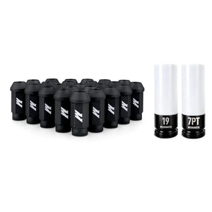 Mishimoto Steel Locking Lug Nuts M14x1.5 24pc Set Black - Main Product View