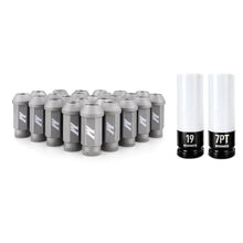 Load image into Gallery viewer, Mishimoto Steel Locking Lug Nuts M14x1.5 24pc Set Silver - Main Product View