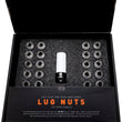 Load image into Gallery viewer, Mishimoto Steel Locking Lug Nuts M14x1.5 24pc Set Silver - Installation View