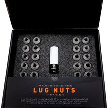 Load image into Gallery viewer, Mishimoto Steel Locking Lug Nuts M14x1.5 24pc Set Silver - Installation View
