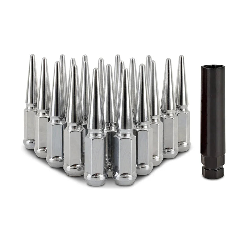 Mishimoto Steel Spiked Lug Nuts M12x1.5 20pc Set - Chrome - Main Product View