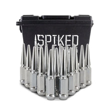Load image into Gallery viewer, Mishimoto Steel Spiked Lug Nuts M12x1.5 20pc Set - Chrome - Back View