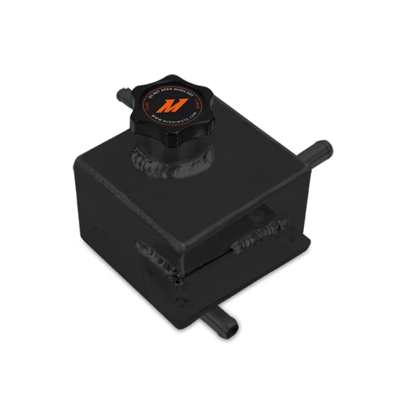 Mishimoto Subaru 02-07 WRX/ 04-14 STI Aluminum Coolant Expansion Tank - Black - Side View