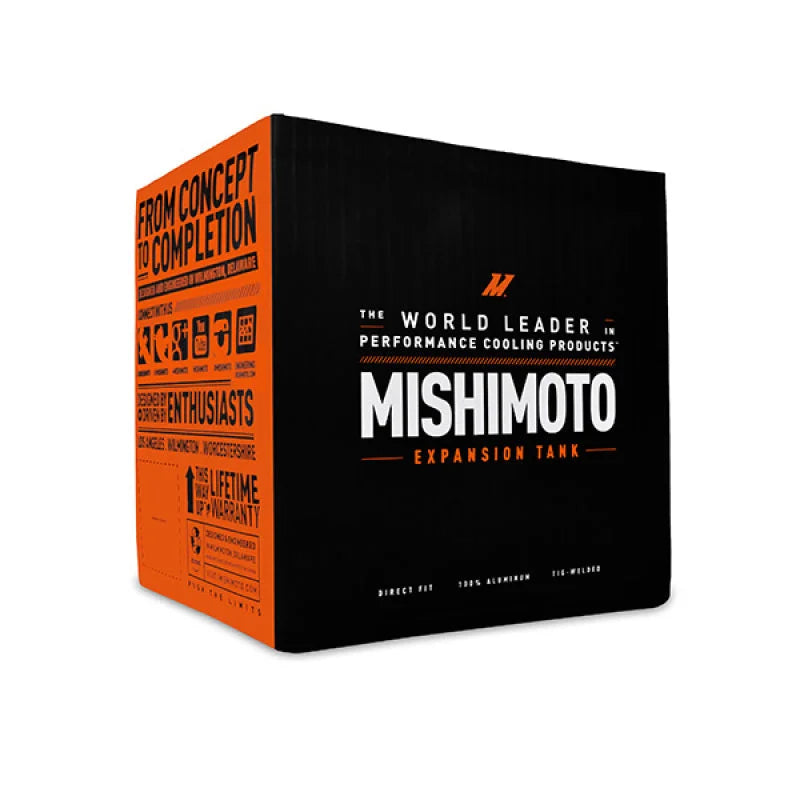 Mishimoto Subaru 08-14 WRX/ 05-09 Legacy GT Aluminum Coolant Expansion Tank - Side View