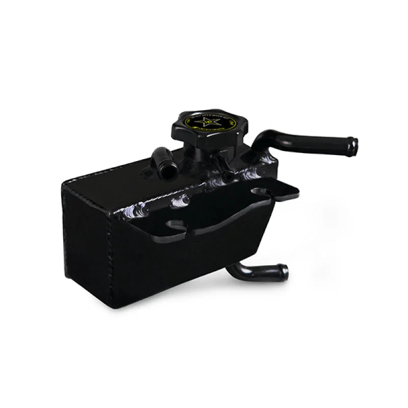 Mishimoto Subaru 08-14 WRX/ 05-09 Legacy GT Aluminum Coolant Expansion Tank - Back View