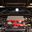 Load image into Gallery viewer, Mishimoto Subaru 08-15 WRX STi Top-Mount Intercooler Kit - Powder Coated Black &amp; Black Hoses - Back View