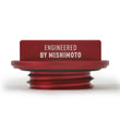 Load image into Gallery viewer, Mishimoto Subaru Hoonigan Oil Filler Cap - Red - Installation View