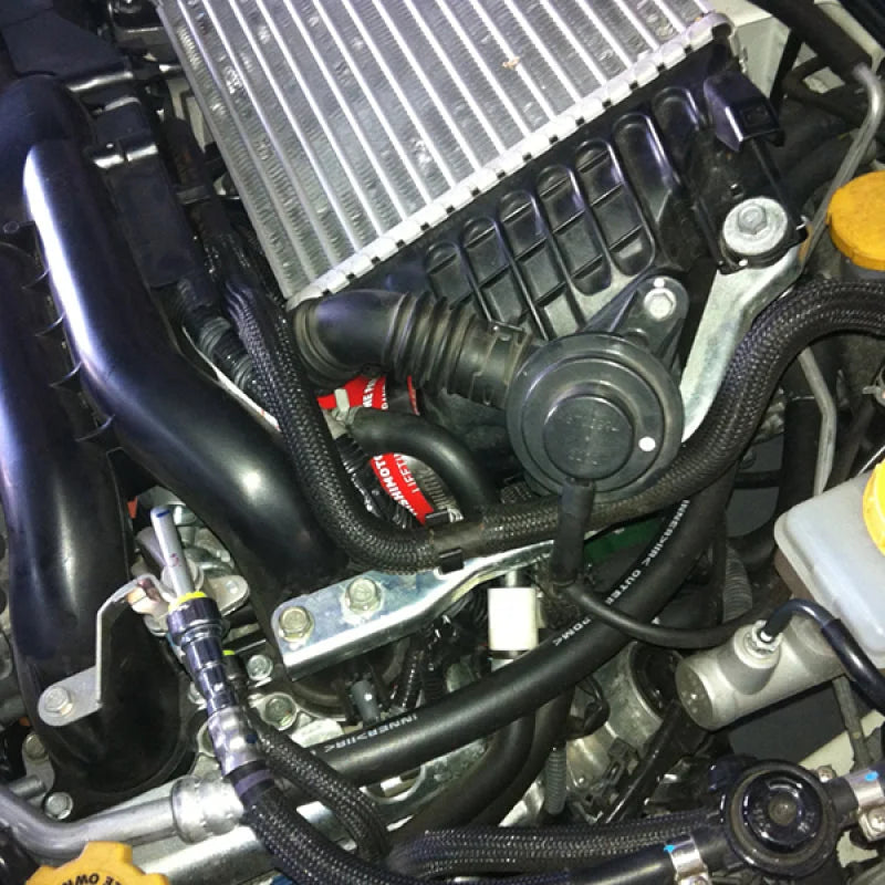 Mishimoto Subaru WRX Black Silicone Throttle Body Hose - Back View