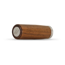 Load image into Gallery viewer, Mishimoto Tall Steel Core Wood Shift Knob - Walnut - Back View