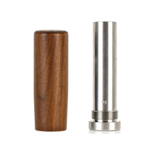 Load image into Gallery viewer, Mishimoto Tall Steel Core Wood Shift Knob - Walnut - Installation View