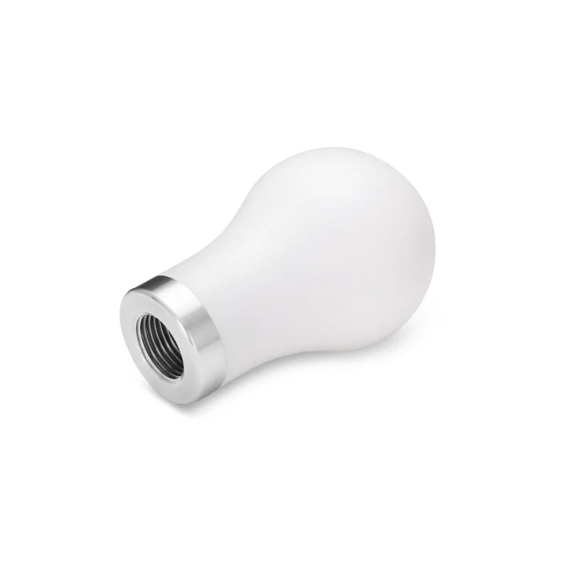 Mishimoto Teardrop Shift Knob - White - Side View