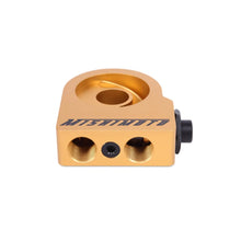 Load image into Gallery viewer, Mishimoto Thermostatic Gold M20 Oil Sandwich Plate - Back View