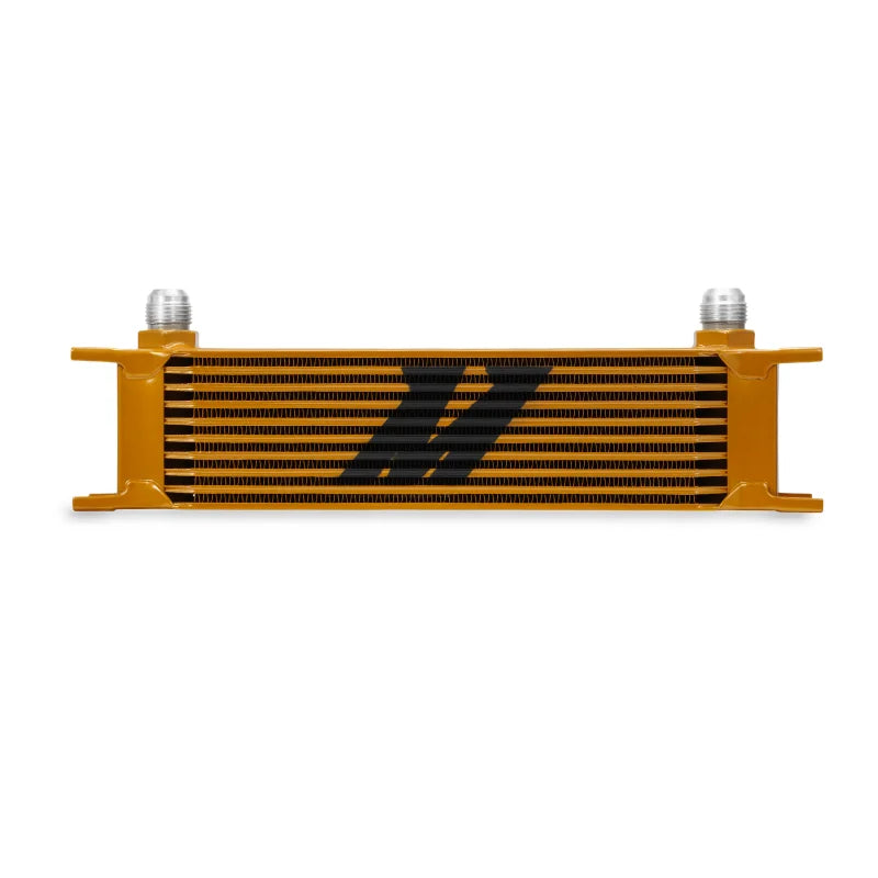 Mishimoto Universal 10 Row Oil Cooler - Gold - Main Product View