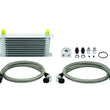 Load image into Gallery viewer, Mishimoto Universal 10 Row Oil Cooler Kit (Metal Braided Lines) - Side View