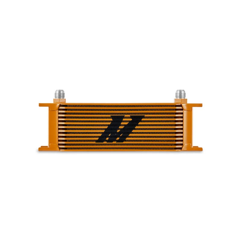 Mishimoto Universal 13-Row Oil Cooler Gold - Main Product View