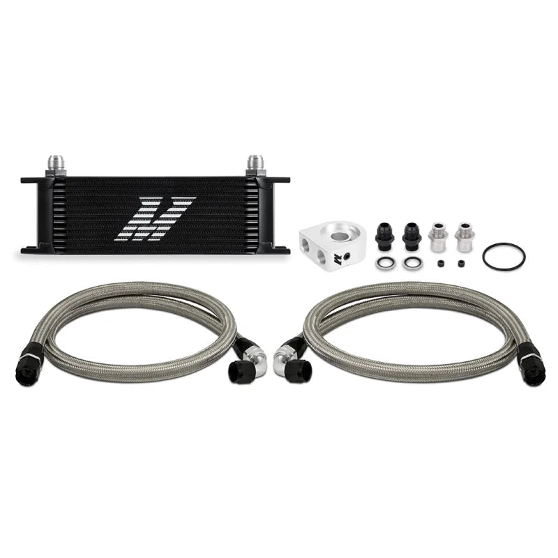 Mishimoto Universal 13 Row Oil Cooler Kit (Black) - Main Product View