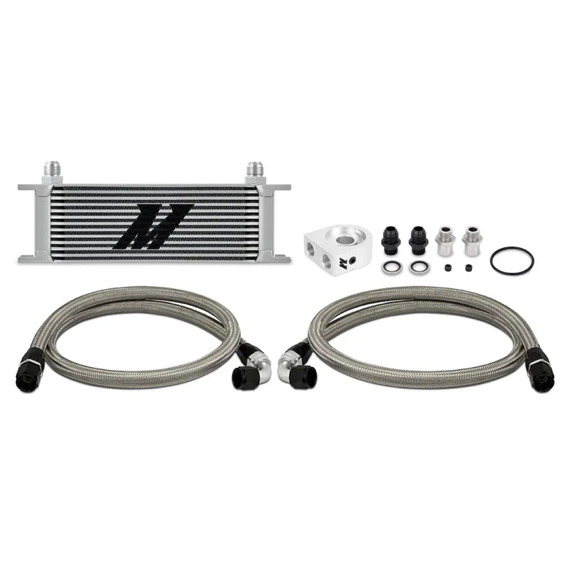 Mishimoto Universal 13 Row Oil Cooler Kit (Silver) - Main Product View