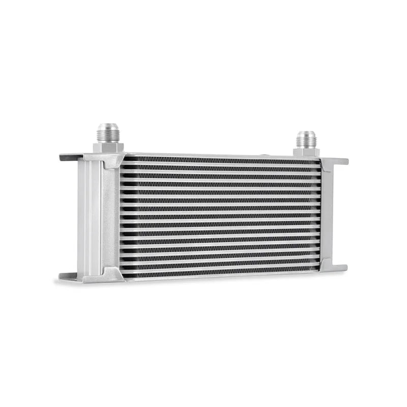Mishimoto Universal 16-Row Oil Cooler Silver - Back View