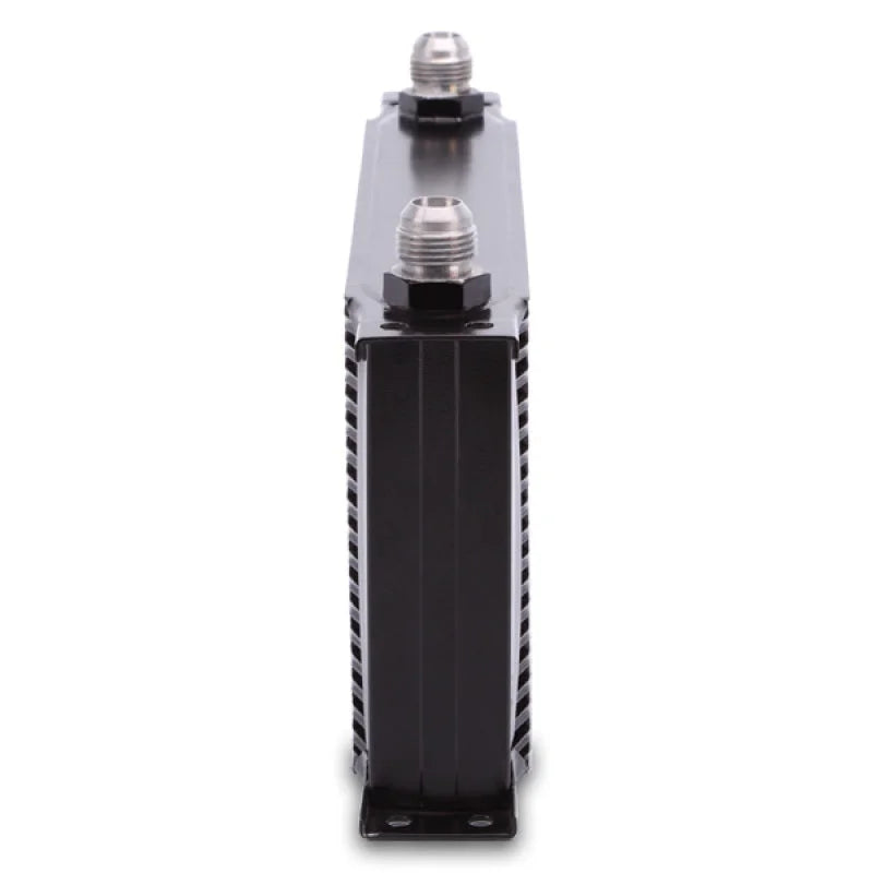 Mishimoto Universal 19 Row Oil Cooler - Black - Back View