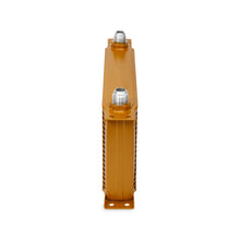 Load image into Gallery viewer, Mishimoto Universal 19 Row Oil Cooler - Gold - Side View