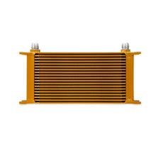 Load image into Gallery viewer, Mishimoto Universal 19 Row Oil Cooler - Gold - Back View