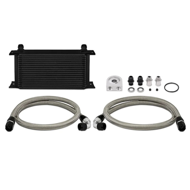 Mishimoto Universal 19 Row Oil Cooler Kit - Black - Main Product View