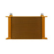 Load image into Gallery viewer, Mishimoto Universal 25-Row Oil Cooler - Gold - Back View