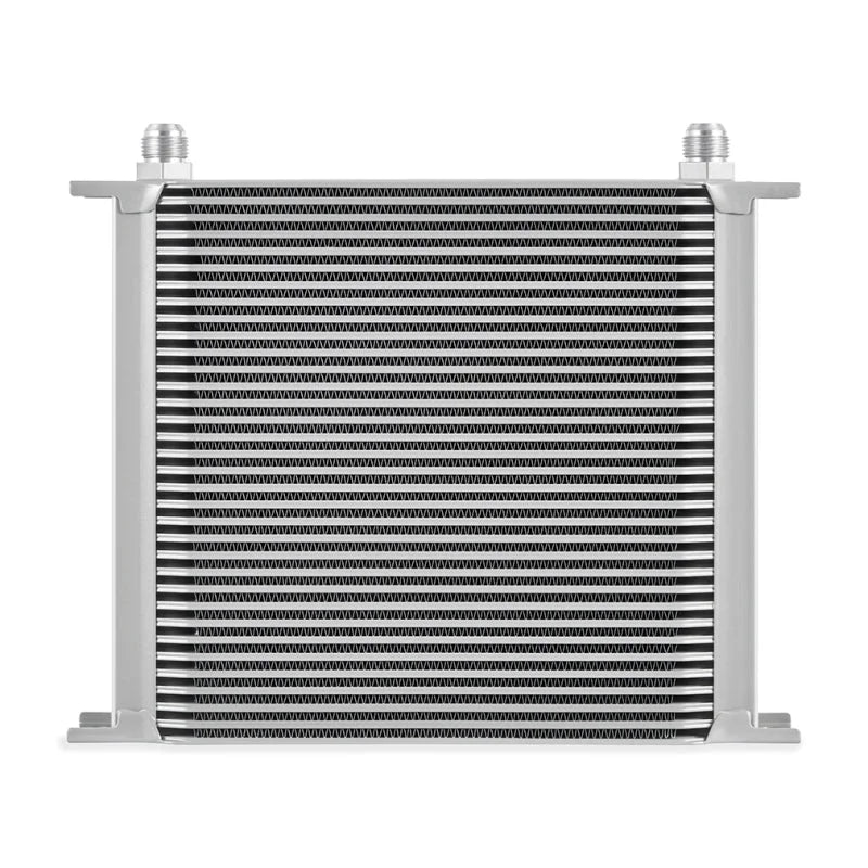 Mishimoto Universal 34 Row Oil Cooler - Silver - Back View