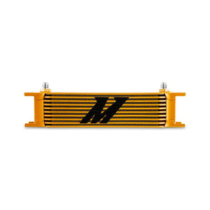 Mishimoto Universal -6AN 10 Row Oil Cooler - Gold - Main Product View