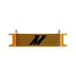 Load image into Gallery viewer, Mishimoto Universal -8AN 10 Row Oil Cooler - Gold - Main Product View