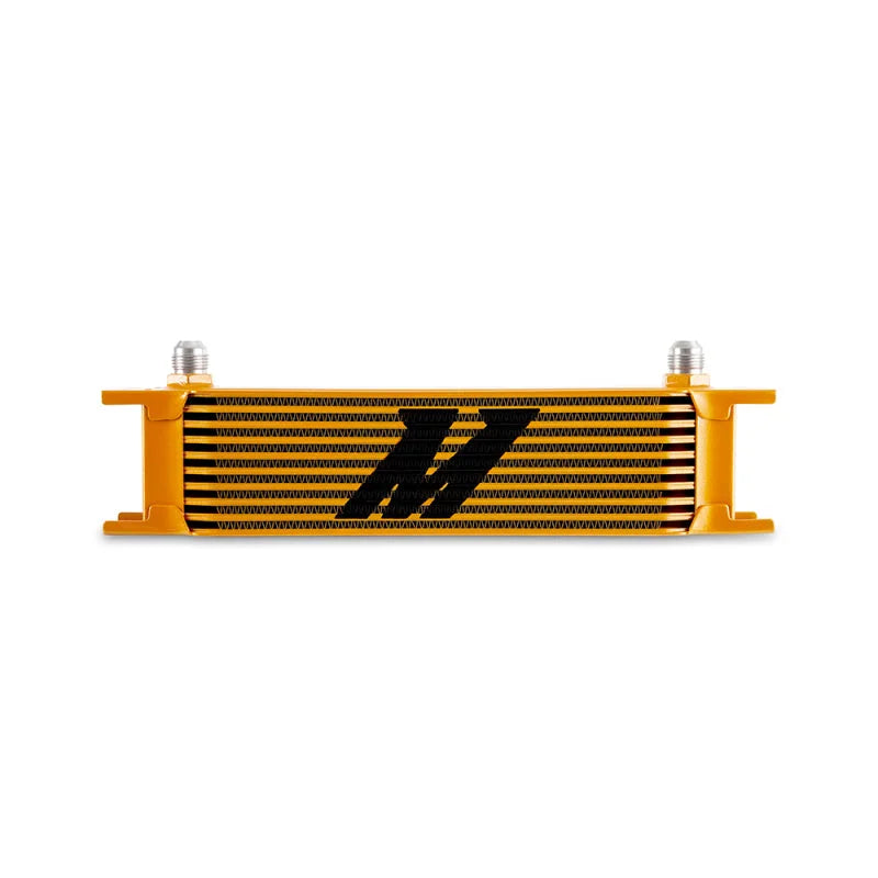 Mishimoto Universal -8AN 10 Row Oil Cooler - Gold - Main Product View